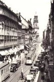 Postkarte: München Straßenbahnlinie 6  auf Theatinerstraße (1930)