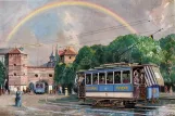 Postkarte: München Triebwagen 13 am Sendlinger Tor (1976)