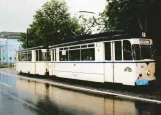 Postkarte: Naumburg (Saale) Touristenbahn 4 mit Triebwagen 37 am Jägerplatz (2004)