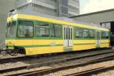 Postkarte: Neuchâtel Triebwagen 501 "Boudry" am Dépôt (1981)