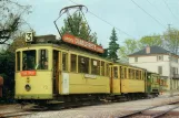 Postkarte: Neuchâtel Triebwagen 72 am Colombier (1977)