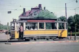 Postkarte: Norrköping Straßenbahnlinie 2 mit Triebwagen 23 am Styrmansgatan (1947)