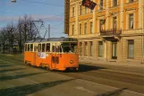 Postkarte: Norrköping Straßenbahnlinie 3 mit Triebwagen 139 auf Drottninggatan (1984)