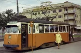 Postkarte: Norrköping Straßenbahnlinie 3 mit Triebwagen 43 am Norr Tull (1967)