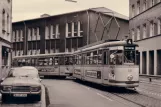 Postkarte: Nürnberg Straßenbahnlinie 4 mit Triebwagen 231 auf Kirchenweg (1976)