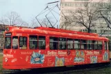 Postkarte: Nürnberg Triebwagen 212 am Obere Turnstr. (1963)