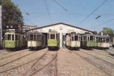 Postkarte: Nürnberg Triebwagen 701 vor Historische Straßenbahndepot St. Peter (1986)