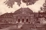 Postkarte: Odense Hovedlinie  vor Banegården (1912)