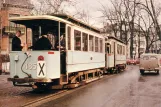 Postkarte: Oslo Beiwagen 485 nahe bei Skillebekk (1965-1967)