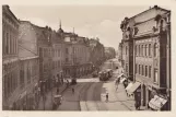 Postkarte: Ostrava Straßenbahnlinie 1  auf Nádražní (1930-1939)