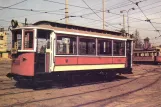 Postkarte: Prag Beiwagen 608 vor Vozovna Střešovise (1945-1949)