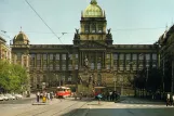 Postkarte: Prag Straßenbahnlinie 19 auf Václavské Náměstí (1973)