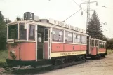 Postkarte: Prag Triebwagen 357 vor Vozovna Střešovise (1980)