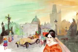 Postkarte: Pragnah Karlovy lázně (1923)