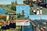 Postkarte: Rotterdam auf Willemsbrug (1950)