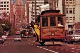 Postkarte: San Francisco Kabelstraßenbahn California nah California & Kearny (1976)