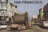 Postkarte: San Francisco Kabelstraßenbahn Powell-Mason in der Kreuzung Jackson St/Mason St (2016)