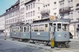 Postkarte: Schaffhausen Straßenbahnlinie 1 mit Triebwagen 10 am Bahnhof (1961)