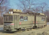 Postkarte: Schienen-Schleifwagen 3122 der Dresdner Verkehrsbetriebe.
(1950-1955)