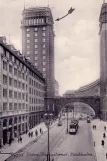 Postkarte: Stockholm Straßenbahnlinie 2 auf Kungsgatan (1915)