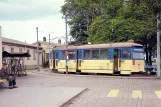 Postkarte: Trondheim Straßenbahnlinie 3 mit Triebwagen 22 am Jernbanen (1965)