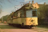 Postkarte: Trondheim Straßenbahnlinie 9, Gråkallbanen mit Triebwagen 5 auf Kongens gate (1966)