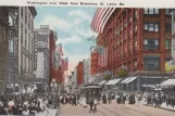 Postkarte: Washington Ave. West from Broadway. St. Louis, Mo (1923)