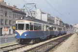 Postkarte: Wien Regionallinie 515 - Badner Bahn mit Triebwagen 13nah Philadelphiabrücke (1970)