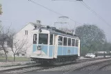 Postkarte: Wien Regionallinie 515 - Badner Bahn mit Triebwagen 200 nahe bei Leesdorf (1990)