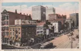 Postkarte: Woodward Avenue, North of Jefferson Avenue. Detroit. Mich. (1928)
