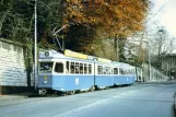 Postkarte: Zürich Straßenbahnlinie 11 mit Gelenkwagen 1802 auf Kreuzbühlstrasse (1979)