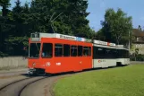 Postkarte: Zürich Straßenbahnlinie 11 mit Gelenkwagen 2028 am Rehalp (1984)