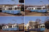 Postkarte: Zürich Straßenbahnlinie 2 mit Gelenkwagen 1802 im Zürich (1990)