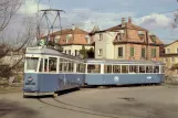 Postkarte: Zürich Straßenbahnlinie 3 mit Triebwagen 1519 am Seebach (1987)