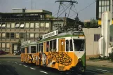 Postkarte: Zürich Straßenbahnlinie 5 mit Triebwagen 1400 auf Gloriastrasse (1985)