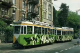 Postkarte: Zürich Straßenbahnlinie 5 mit Triebwagen 1400 auf Voltastrasse (1985)