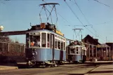 Postkarte: Zürich Straßenbahnlinie 6 mit Triebwagen 1025 am Hardturm (1981)