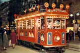 Postkarte: Zürich Touristenbahn Märlitram mit Museumswagen 1208 auf Bahnhofstr. / HB (1977)