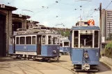 Postkarte: Zürich Triebwagen 176 am Kalkbreite / Bhf. Wiedikon (1968)