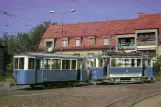 Postkarte: Zürich Triebwagen 93 am Depot Irchel (1967)