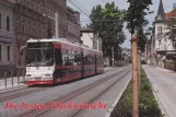 Postkarte: Zwickau Straßenbahnlinie 3 mit Niederflurgelenkwagen 906nah Saarstr. (2000)