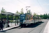 Potsdam Straßenbahnlinie 90 mit Gelenkwagen 150 am S Hauptbahnhof (2004)