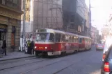 Prag Straßenbahnlinie 14 mit Triebwagen 8312 auf Vodičkova (2005)