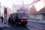 Prag Straßenbahnlinie 5 mit Triebwagen 7014 am Náměstí Republiky (2005)