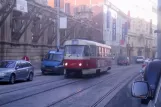 Prag Straßenbahnlinie 5 mit Triebwagen 8077 auf Na Poříčí (2005)