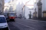 Prag Straßenbahnlinie 9 mit Triebwagen 7113 auf Spálená (2005)