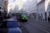 Prag Straßenbahnlinie 9 mit Triebwagen 7248 auf Spálená (2005)