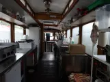 Prag Triebwagen 2077, die Vorderseite Café Tramvaj (2024)
