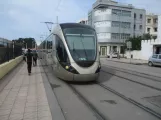 Rabat Straßenbahnlinie L2 auf Avenue Chellah (2018)