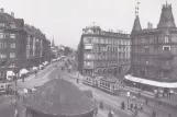 Rezept-Briefumschlag: Kopenhagen Straßenbahnlinie 3 auf Trianglen (1930)